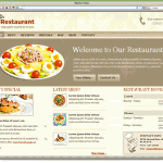 restaurant website wordpress template